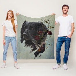 Grote Münsterlander met fazant Fleece Deken