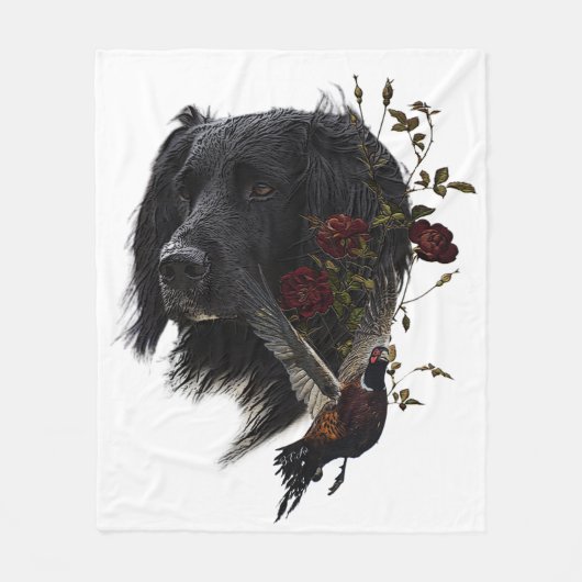 Grote Münsterlander met fazant Fleece Deken (Voorkant)