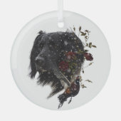 Grote Münsterlander met fazant Glas Ornament (Voorkant)