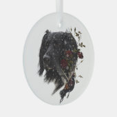 Grote Münsterlander met fazant Glas Ornament (Voorkant Rechts)