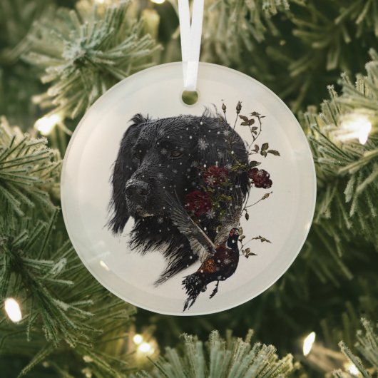 Grote Münsterlander met fazant Glas Ornament (Insitu)