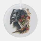 Grote Munsterlander met fazant Glas Ornament (Voorkant)