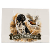 Grote Münsterländer met fazant Groot Cadeauzakje (Achterkant)