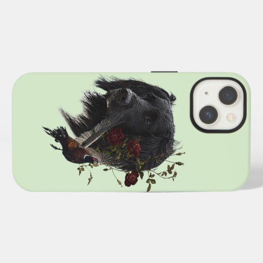 Grote Münsterlander met fazant iPhone Hoesje (Achterkant horizontaal)