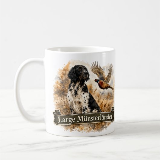 Grote Münsterländer met fazant Koffiemok (Links)