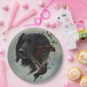 Grote Münsterlander met fazant Papieren Bordje (Feest)