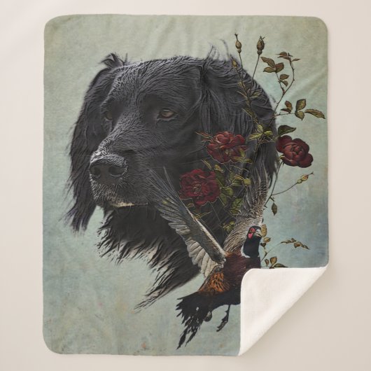 Grote Münsterlander met fazant Sherpa Deken (Voorkant)