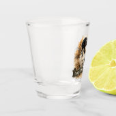 Grote Münsterländer met fazant Shot Glas (Links)