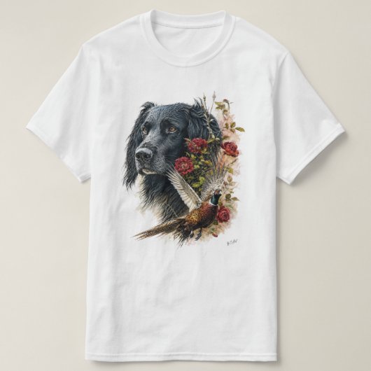 Grote Munsterlander met fazant T-shirt (Design voorkant)