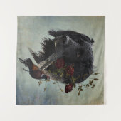 Grote Münsterlander met fazant Wandkleed (Voorkant (horizontaal))