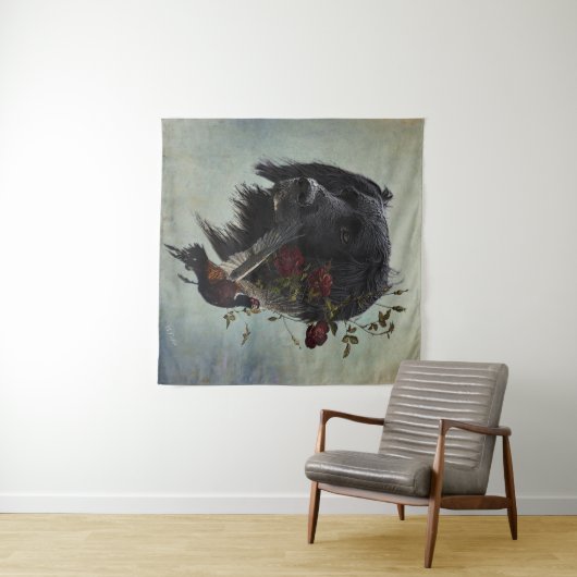 Grote Münsterlander met fazant Wandkleed (In Situ (horizontaal))