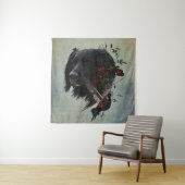 Grote Münsterlander met fazant Wandkleed (In situ)