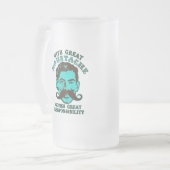 Grote Mustache Matglas Bierpul (Voorkant links)