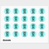 Grote Mustache Ronde Sticker (Vel)