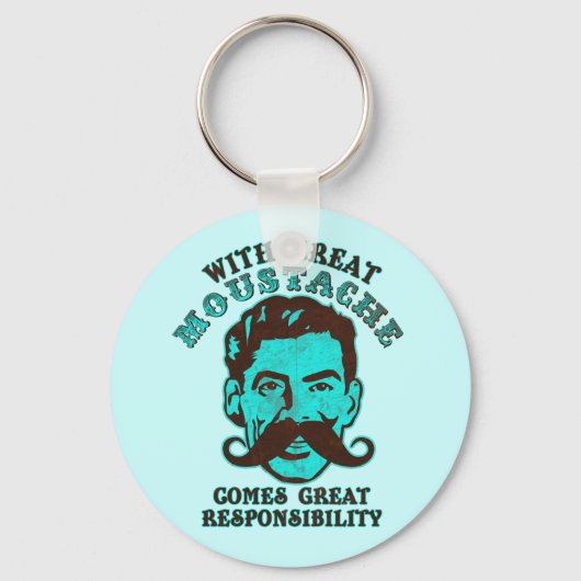 Grote Mustache Sleutelhanger (Voorkant)