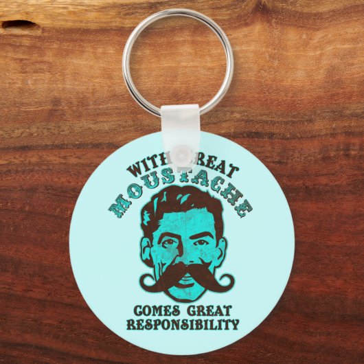 Grote Mustache Sleutelhanger (Voorkant)