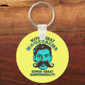 Grote Mustache Sleutelhanger (Voorkant)