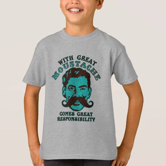 Grote Mustache T-shirt (Voorkant)