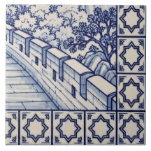 Grote Muur Azulejo Mozaïektegel 6 van 6 Rechtsonde