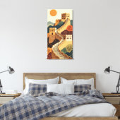 Grote Muur Canvas Afdruk (Insitu (Slaapkamer))
