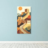 Grote Muur Canvas Afdruk (Insitu (Houten vloer))