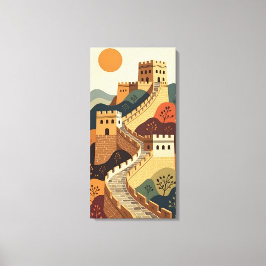 Grote Muur Canvas Afdruk (Voorkant)