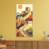 Grote Muur Canvas Afdruk (Insitu (Woonkamer))