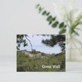 Grote muur - Groen Uitzicht Briefkaart (Staand voorkant)