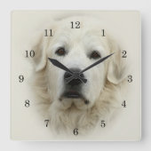 Grote muur-klok in Pyreneeën Vierkante Klok (Voorkant)