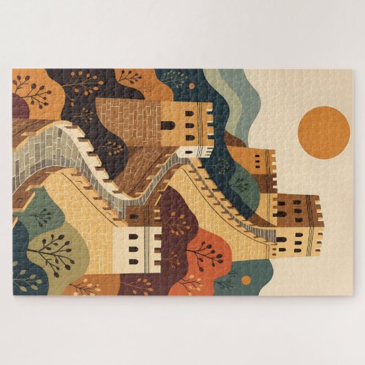 Grote muur legpuzzel (Horizontaal)