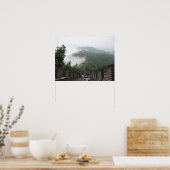 Grote muur - mist 2 poster (Keuken)