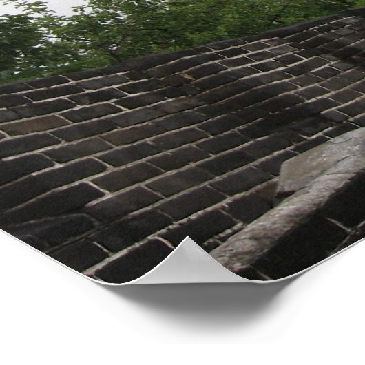 Grote muur - mist 2 poster (Hoek)