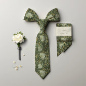 Grote Muur Pimpernel William Morris Donkergroen Go Stropdas