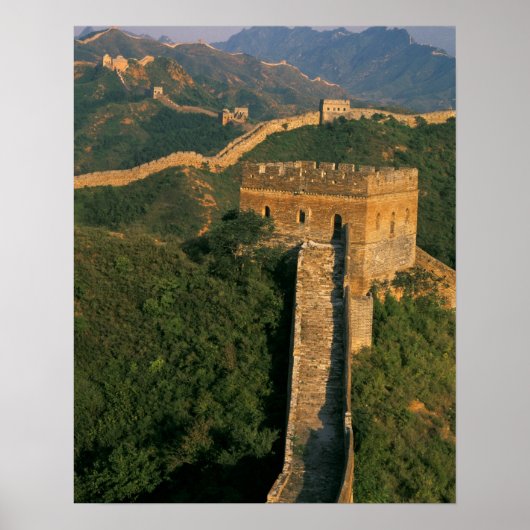 Grote Muur slingerend door het gebergte, China Poster (Voorkant)