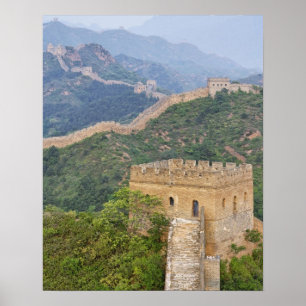 Grote Muur van China bij Jinshanling, China. 2 Poster