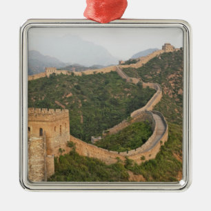 Grote Muur van China bij Jinshanling, China, Azië Metalen Ornament