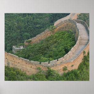 Grote Muur van China bij Jinshanling, China. Poster