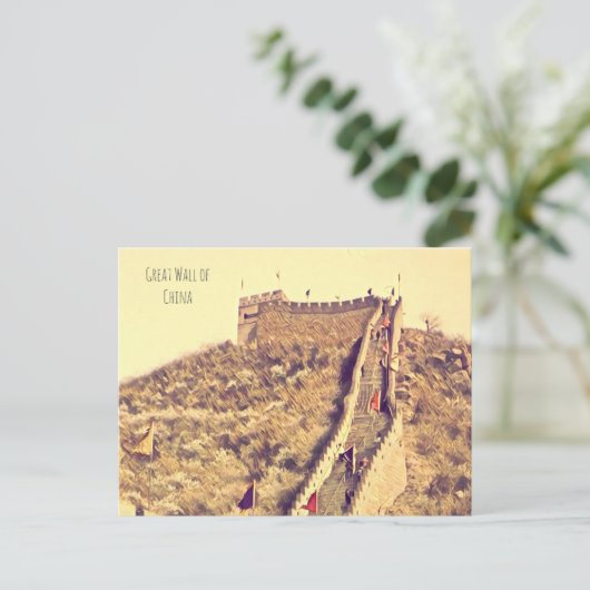 Grote muur van China Briefkaart (Staand voorkant)