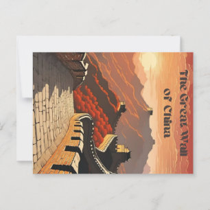 Grote muur van China Briefkaart