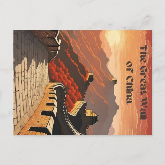 Grote muur van China Briefkaart (Voorkant)