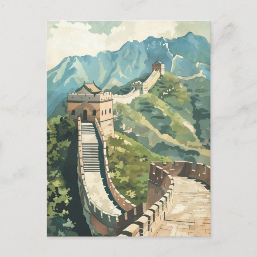 Grote muur van China Briefkaart (Voorkant)