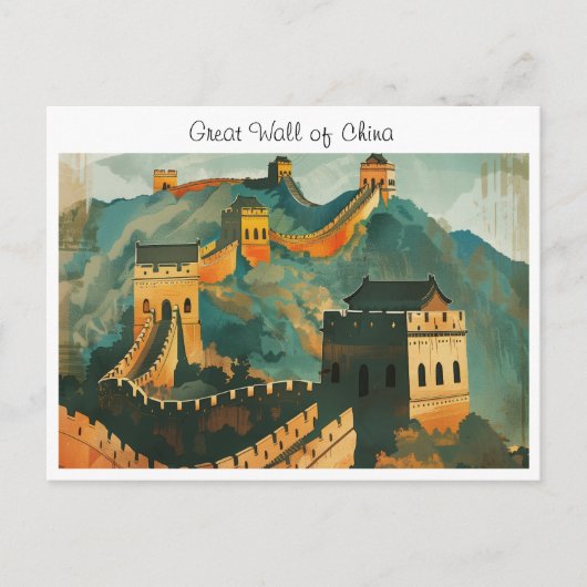 Grote muur van China Briefkaart (Voorkant)