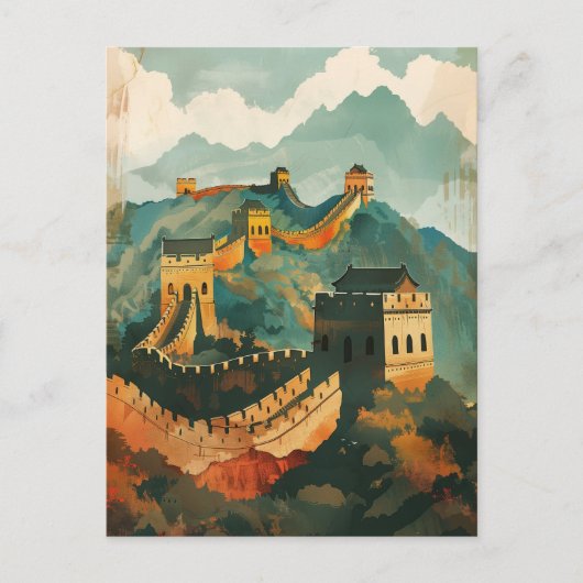 Grote muur van China Briefkaart (Voorkant)