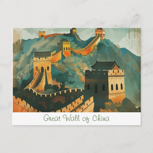 Grote muur van China Briefkaart (Voorkant)