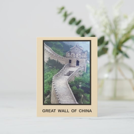 Grote Muur van China Briefkaart (Staand voorkant)