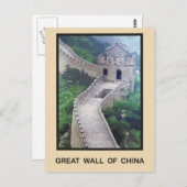 Grote Muur van China Briefkaart (Voorkant / Achterkant)