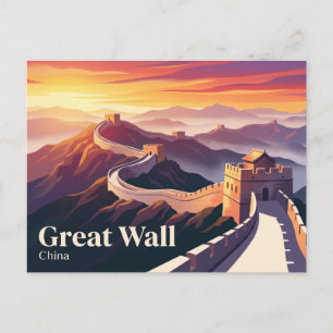 Grote Muur van China Briefkaart