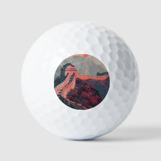 Grote muur van China Golfballen (Voorkant)