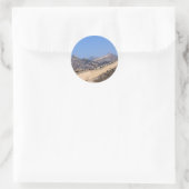 Grote Muur van China in de winter Ronde Sticker (Tas)