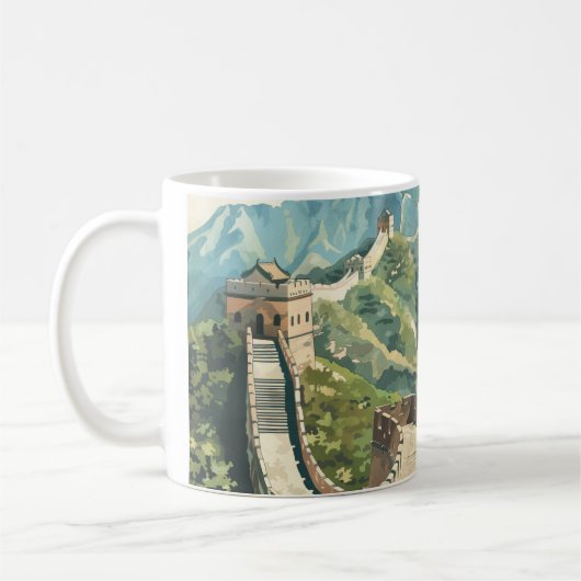 Grote muur van China Koffiemok (Links)